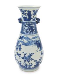 A Chinese Blue and White Porcelain Vase