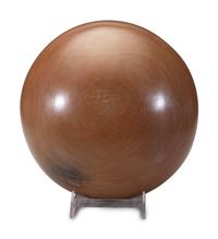 Carved Redware Pottery Charger, with Avanyu