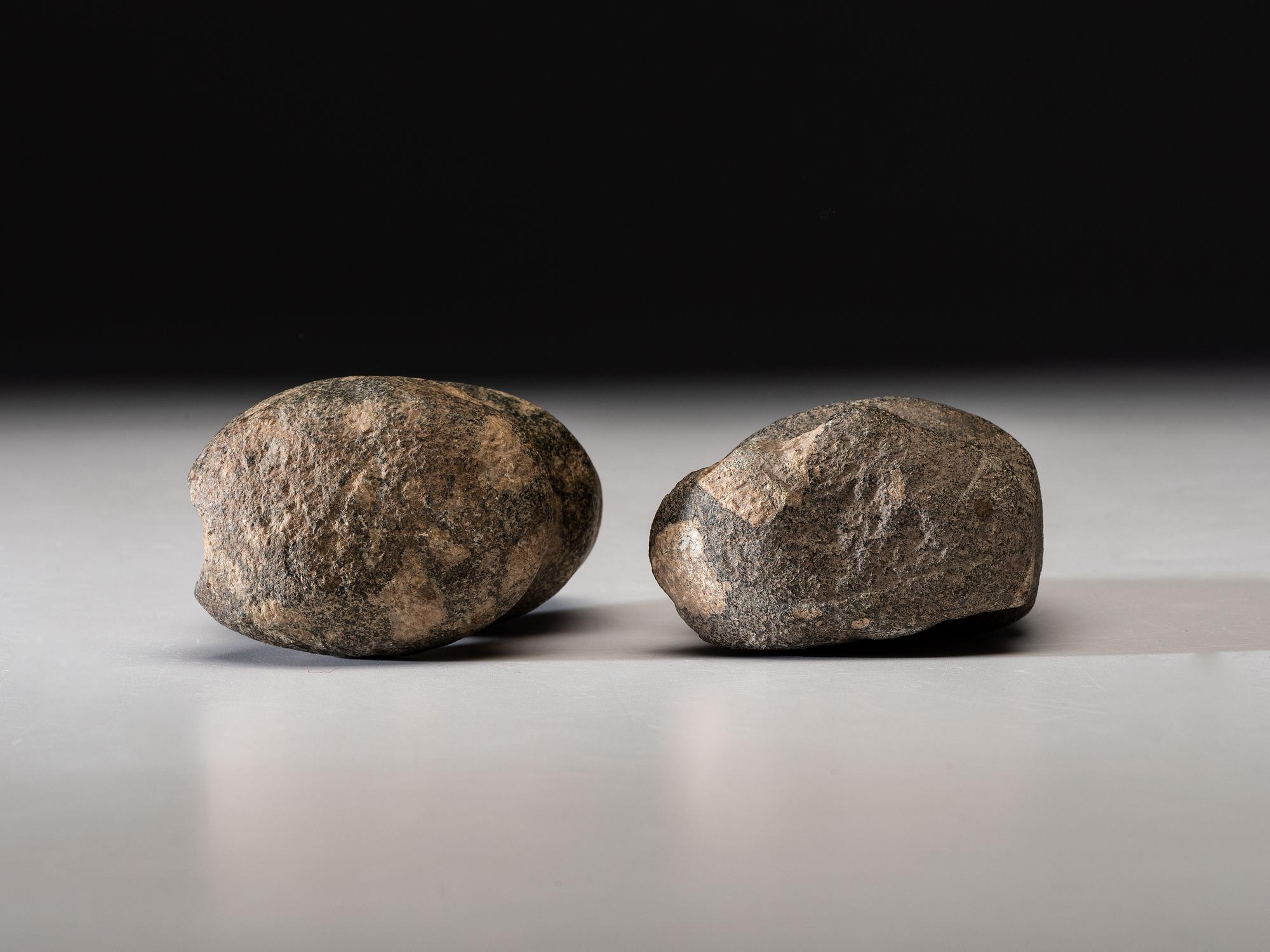 A Porphyry Full Groove Axe AND 3/4 Groove Axe