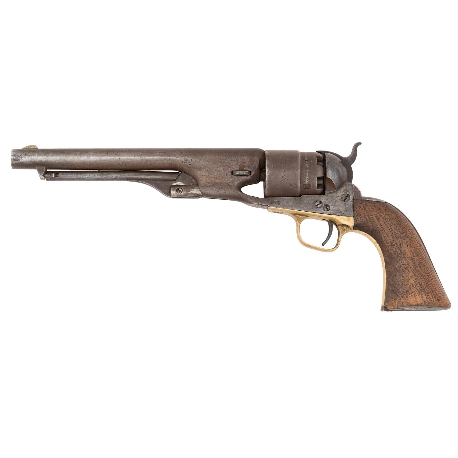 Colt Model 1860 Army Revolver & Holster Identified to James S. Huston with Documents & Image