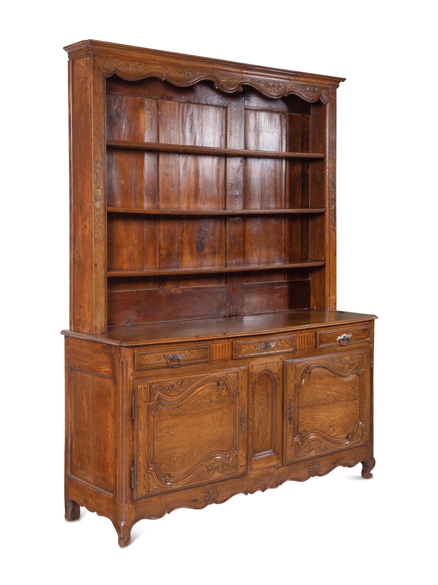 A French Provincial Oak Vaisselier