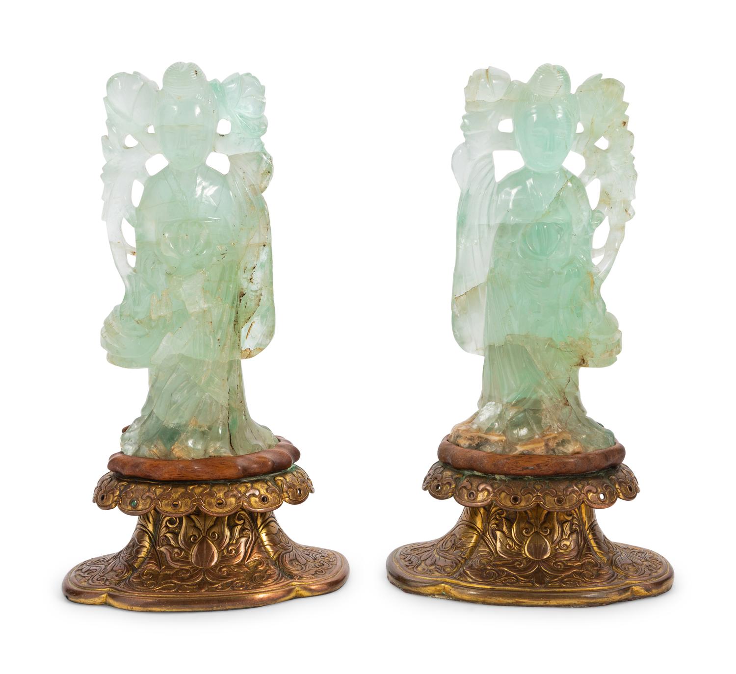 Six Chinese Hardstone Carvings