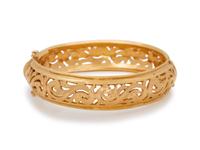 An 18 Karat Yellow Gold Bangle Bracelet, Joe Koll,