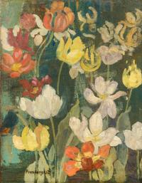 Maurice Brazil Prendergast, (American, 1858 - 1924), Spring Flowers