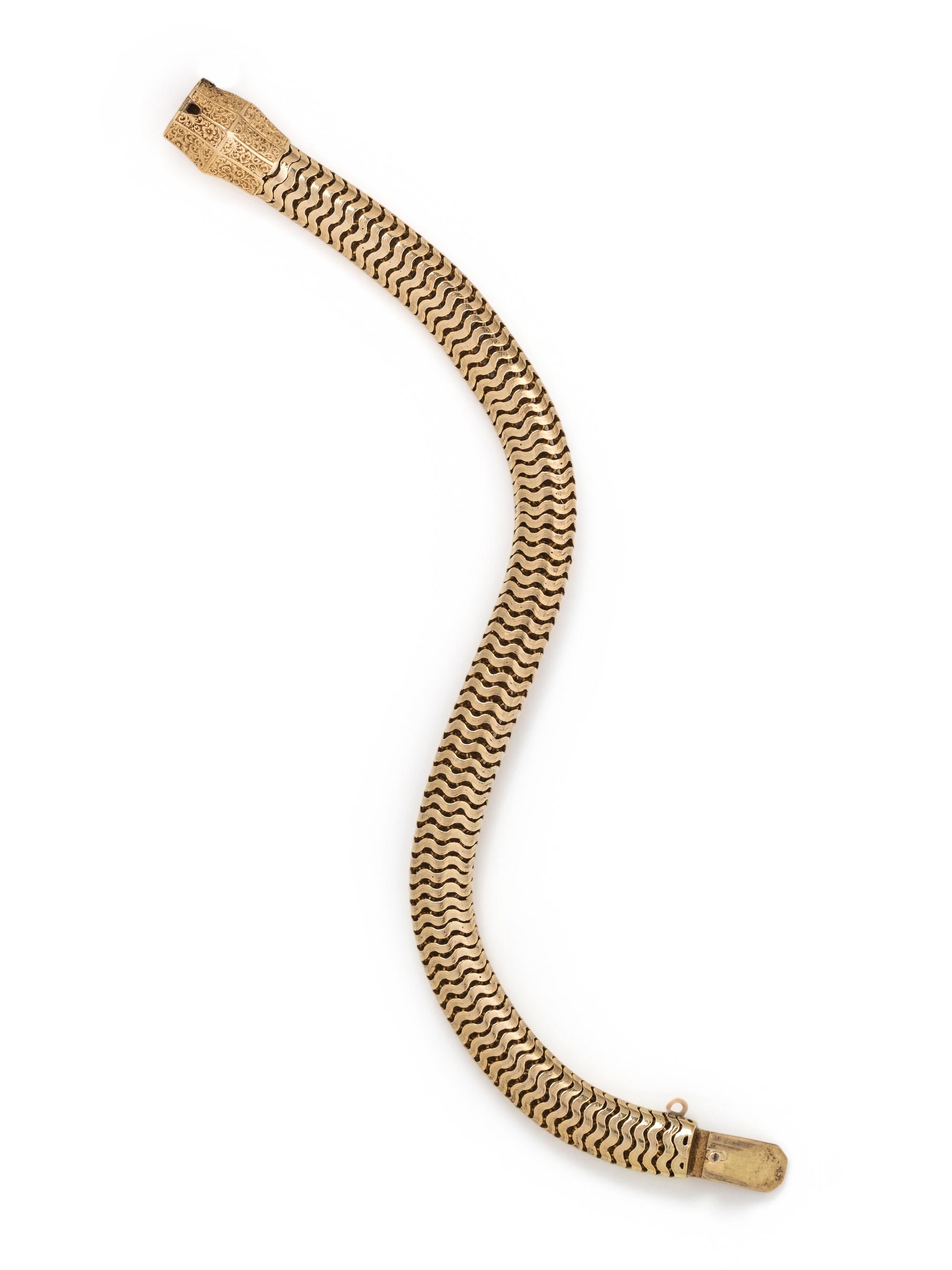 ANTIQUE, YELLOW GOLD BRACELET