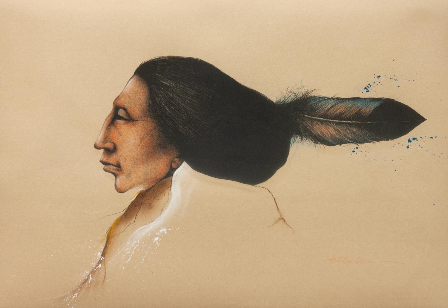 Maiden with Feather