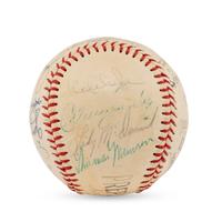 A 1973 New York Yankees Team Signed Autograph Baseball (Beckett Authentication Services Letter of Authenticity)