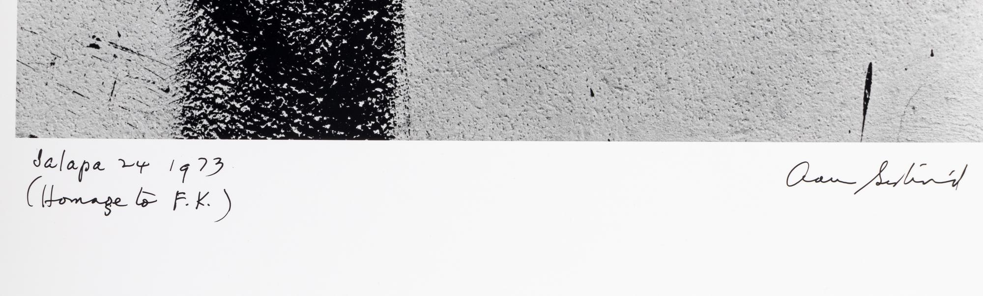 Aaron Siskind (1903-1991) Jalapa 24 (Homage to Franz Kline), 1973