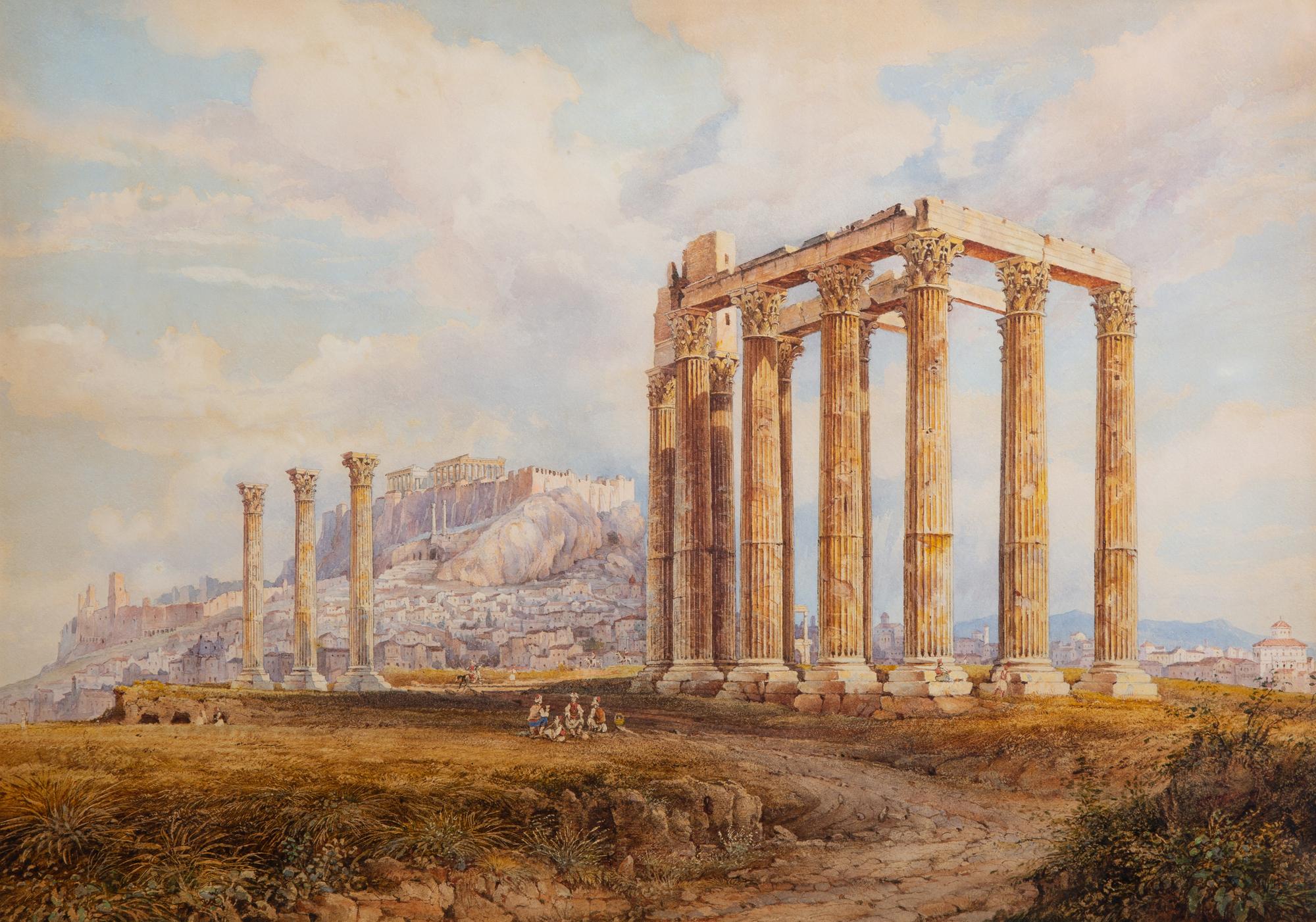 Two Works; Acropolis and Temple of Zeus