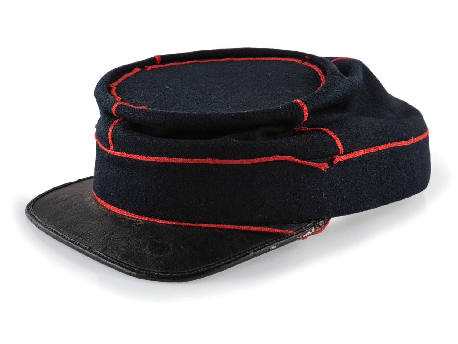 [CIVIL WAR]. Jacket and kepi of the 72nd Pennsylvania Infantry, "Baxter's Zouaves," part of the Philadelphia Brigade.
