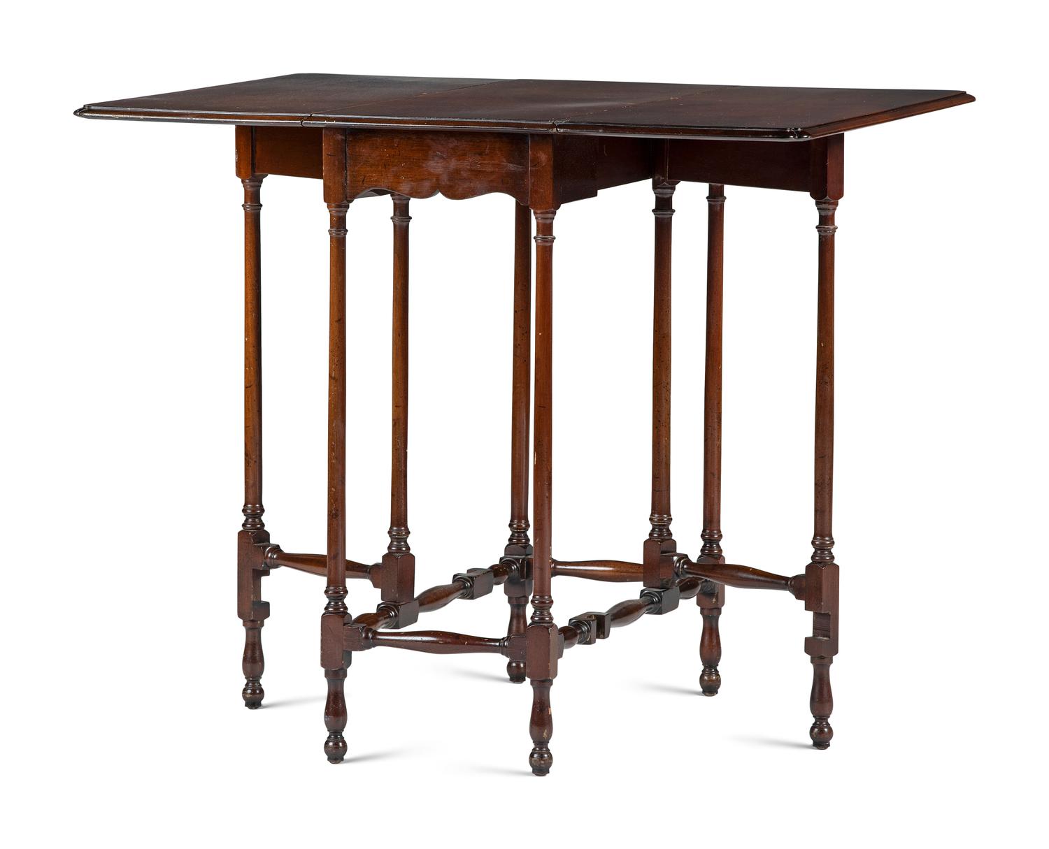 A George III Style Mahogany Spider-Leg Drop-Leaf Table