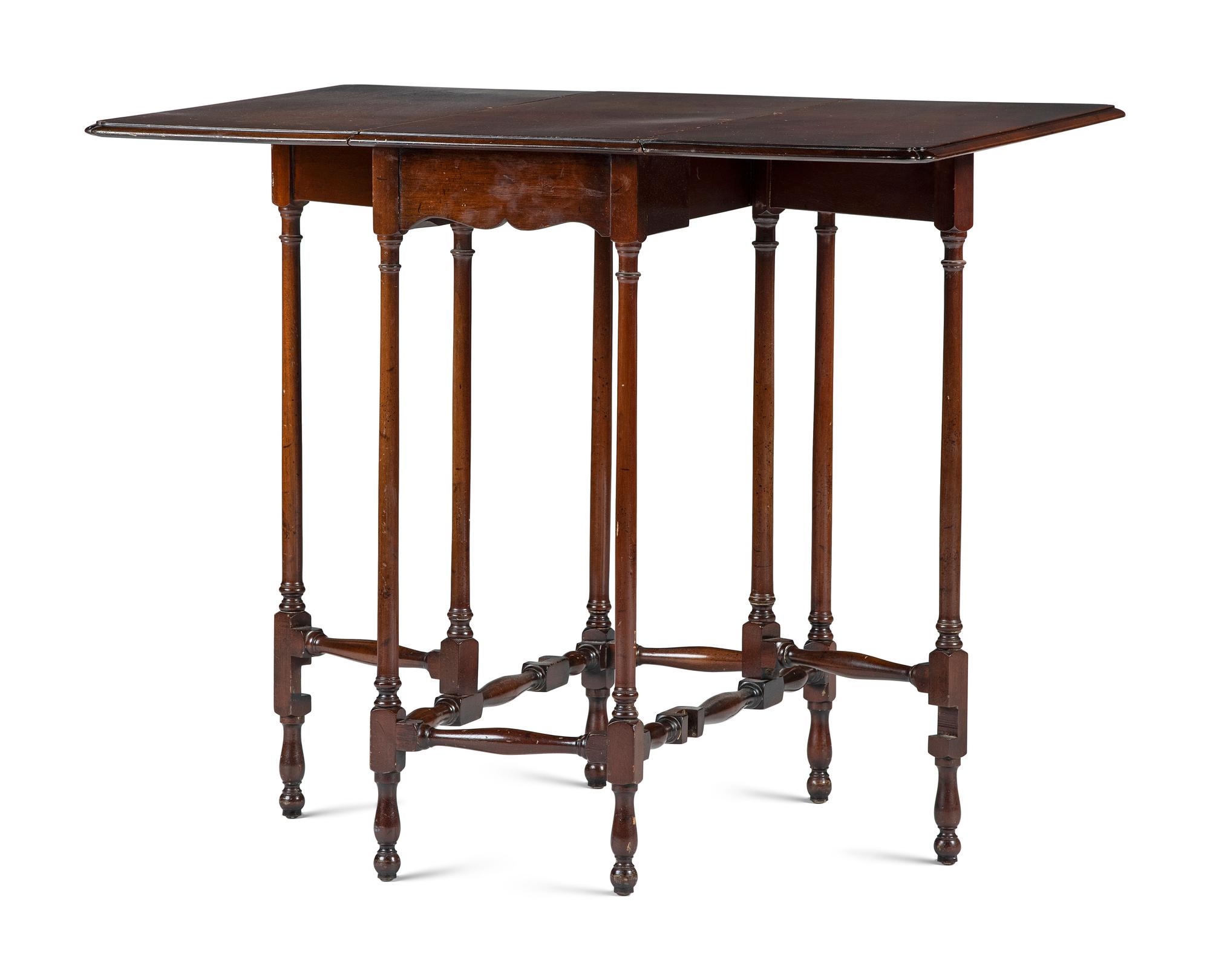 A George III Style Mahogany Spider-Leg Drop-Leaf Table