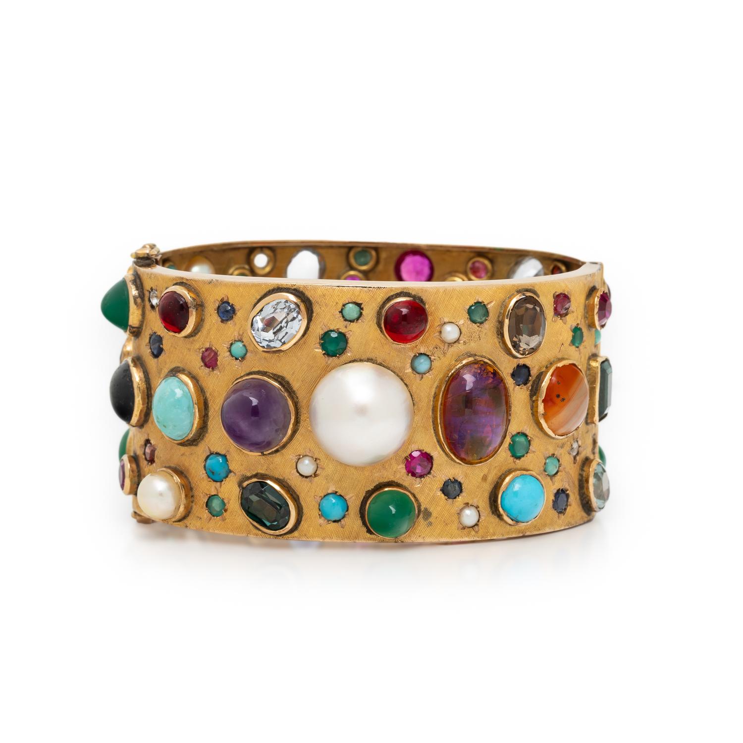 YELLOW GOLD CUFF BRACELET