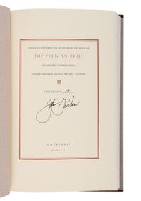 GRISHAM, John (b. 1955). The Pelican Brief . New York: Doubleday, 1993.