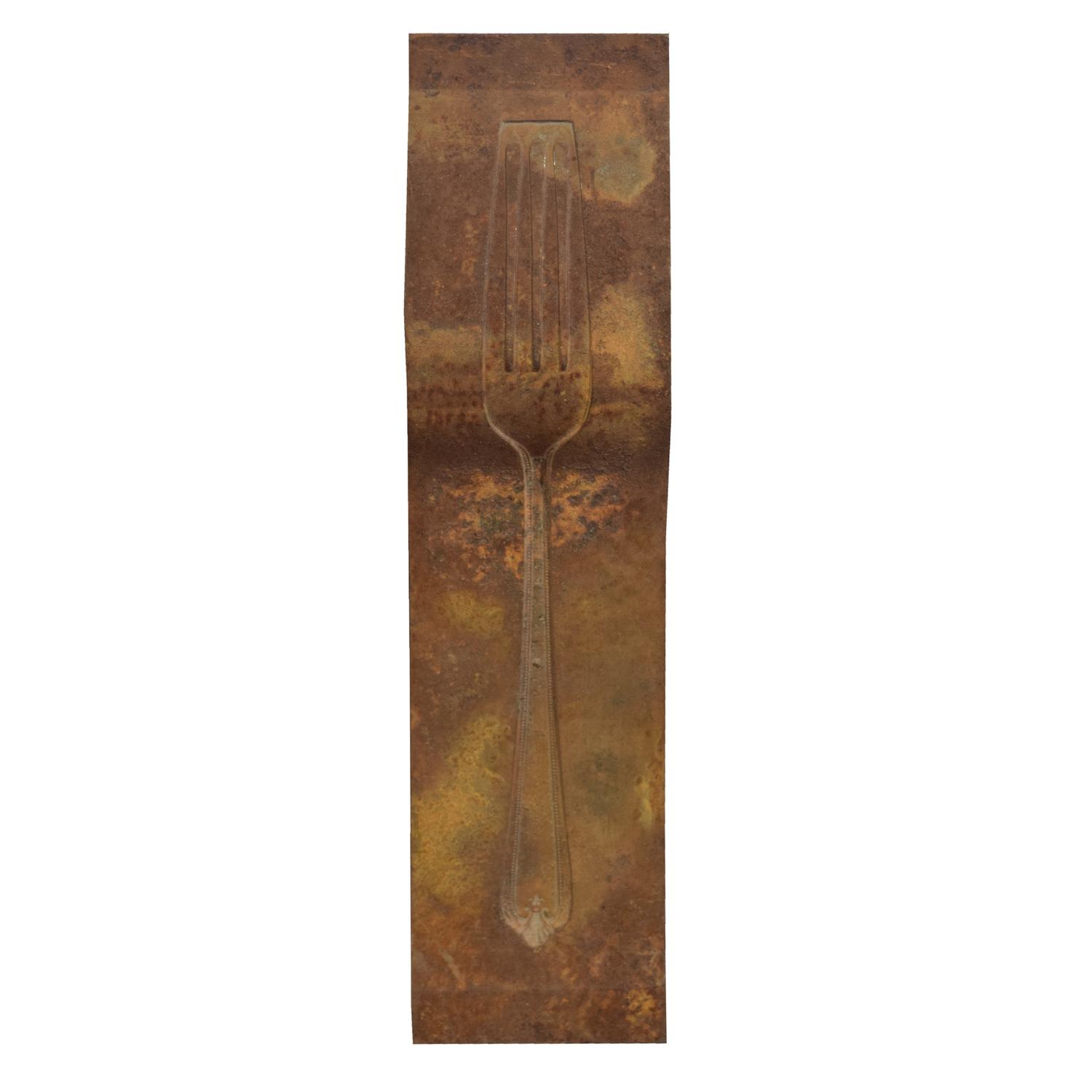 Four Cast Iron Silverware Dies 2.5" W x 3" D x 9" H — United States, 20th Century