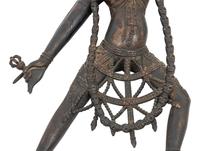 A Tibetan Lacquered Wood Figure of Vajrayogini