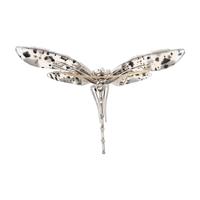 EVELYN CLOTHIER, AGATE AND DIAMOND DRAGONFLY BROOCH