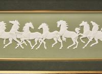 A Wedgwood Rosemary Barnett Solid Green Jasperware Plaque, UK, circa 1965
