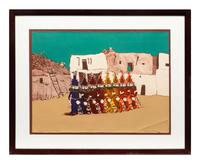 Kachina Dancers , Color Trial Proof