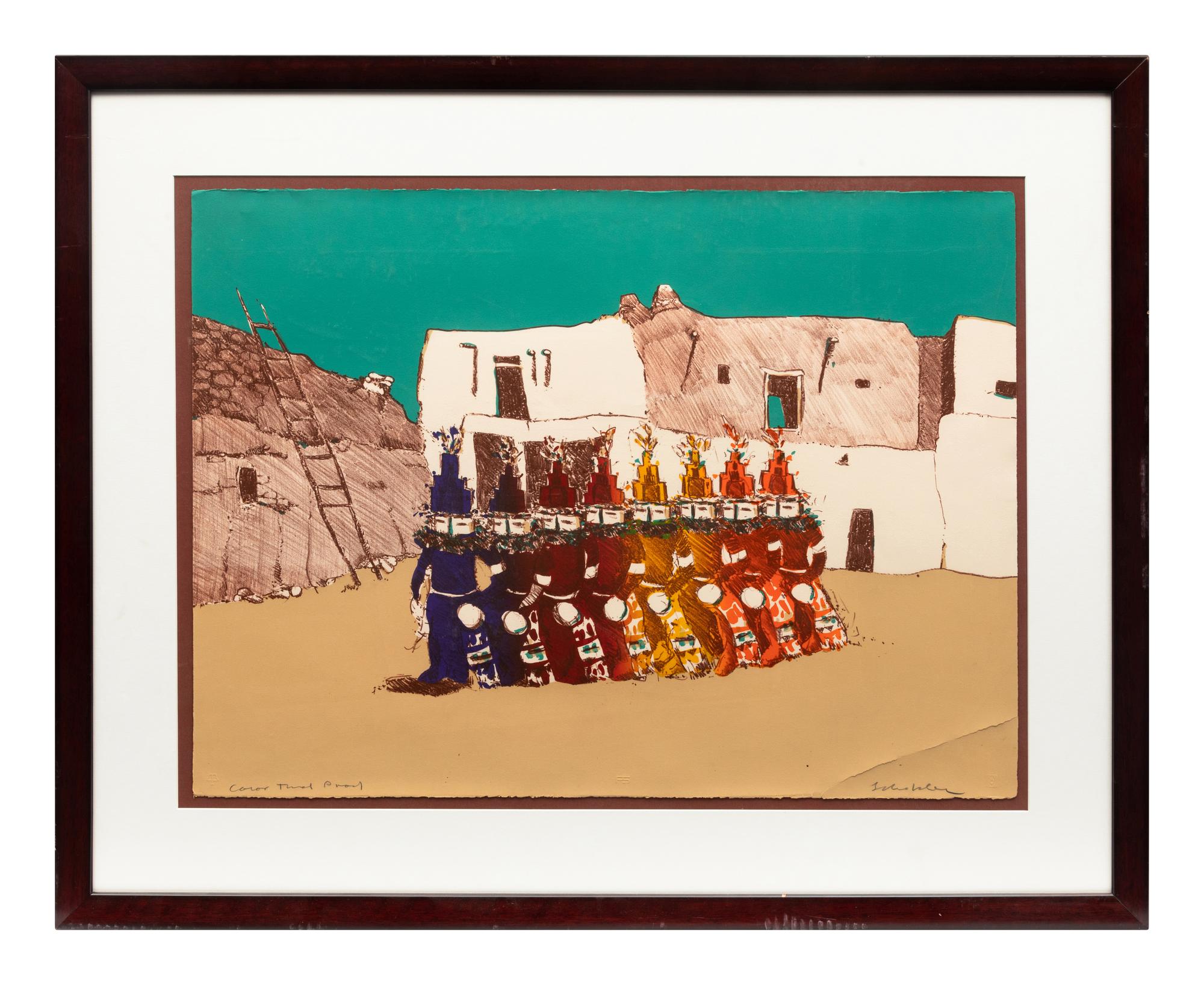 Kachina Dancers , Color Trial Proof