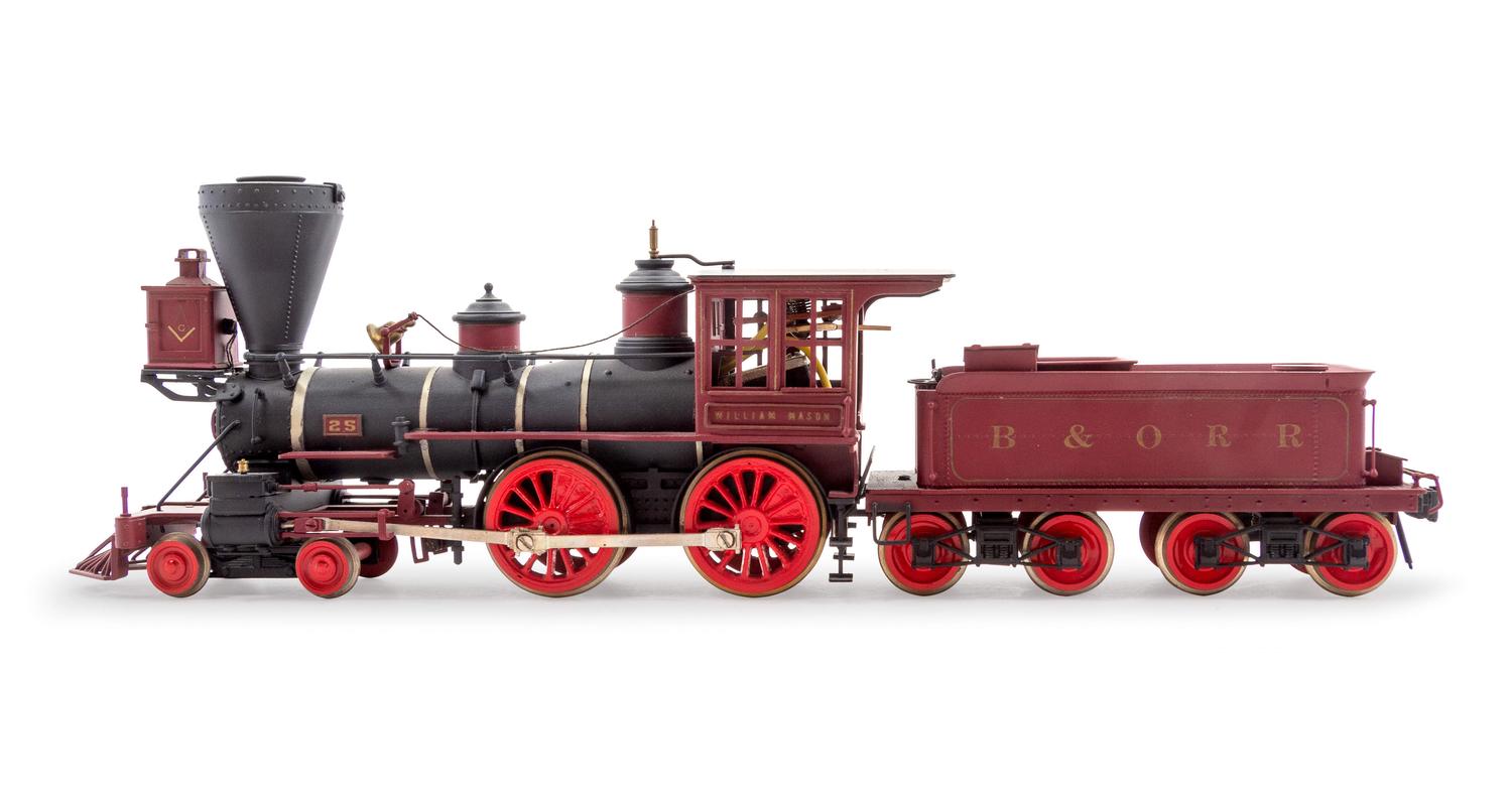 A KTM Polychrome O-Gauge B&O Railroad: William Mason 4-4-0 Locomotive and Tender