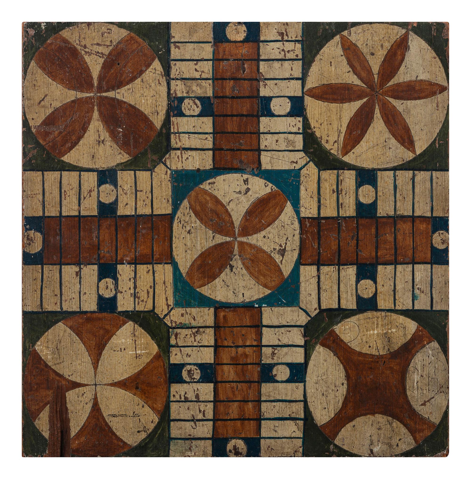 Four Painted Decorated Gameboards