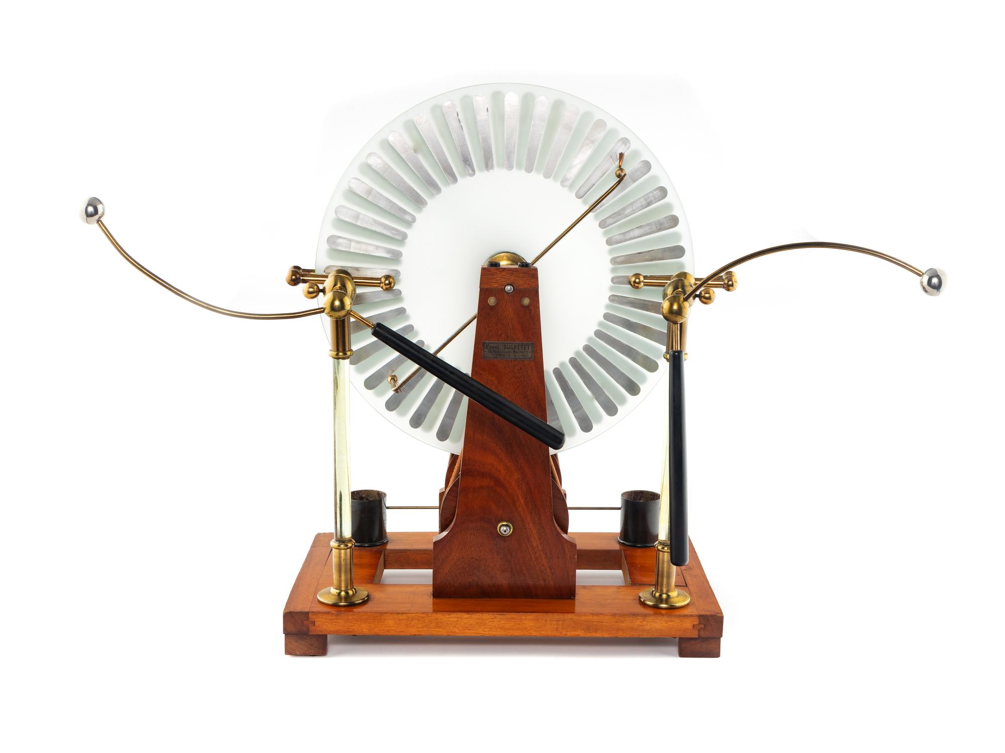 Ducretet & Roger. Wimshurst Electrostatic Disks. 1920
