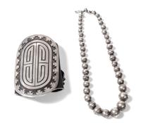 Navajo Silver Ketoh, Johnny Mike Begay Length of ketoh 4 x 2 1/2 inches