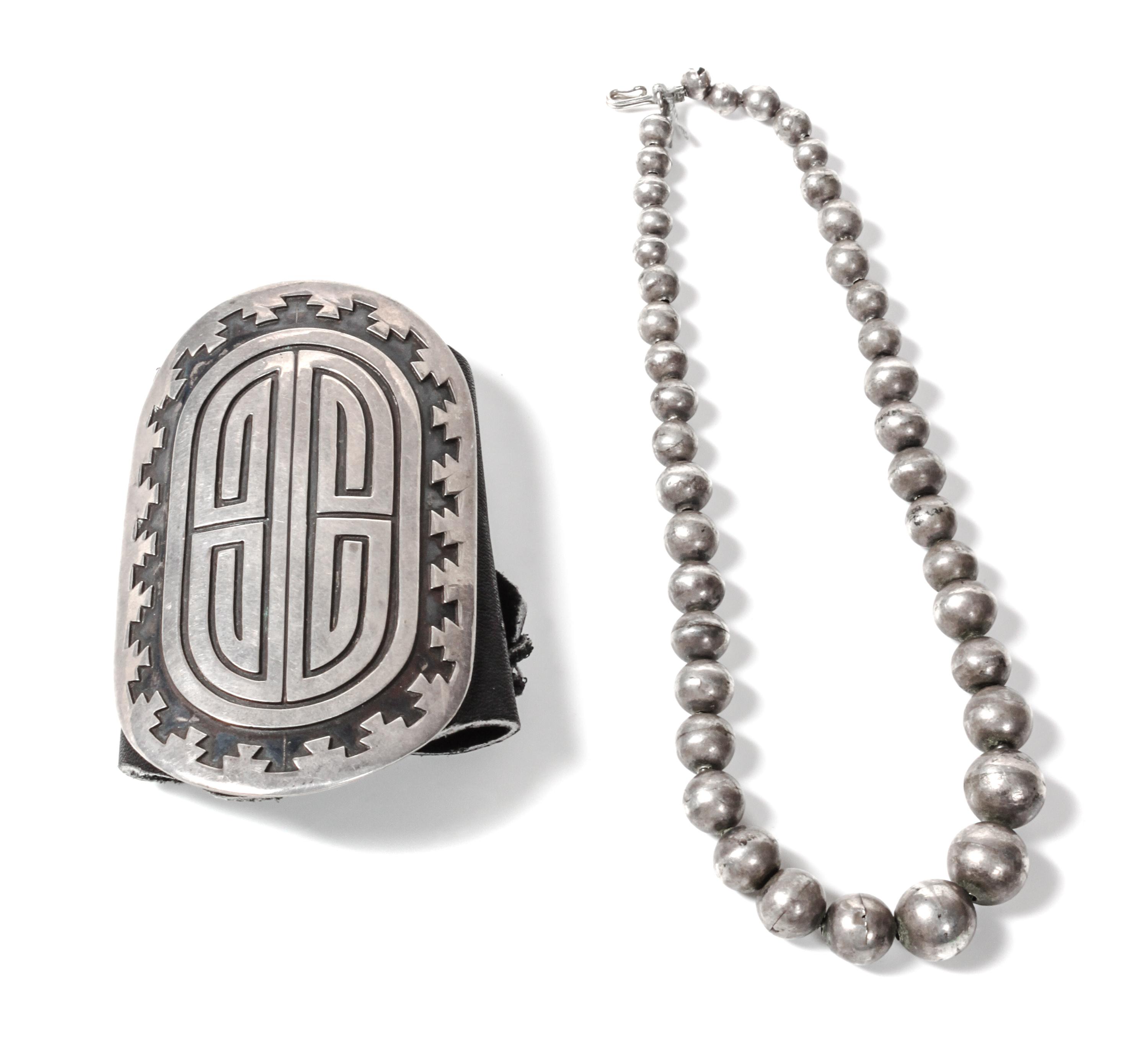 Navajo Silver Ketoh, Johnny Mike Begay Length of ketoh 4 x 2 1/2 inches