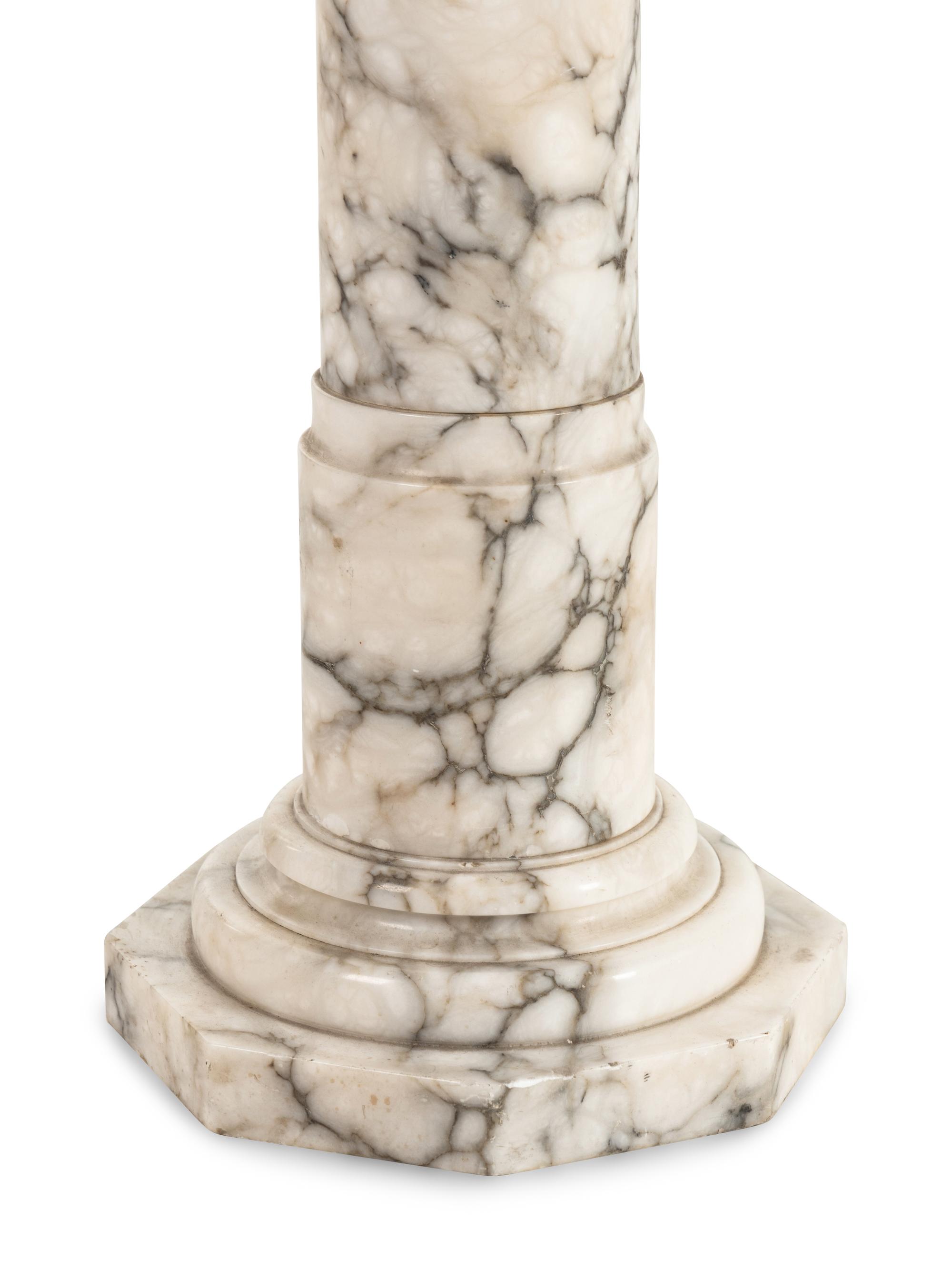 A Continental Marble Pedestal