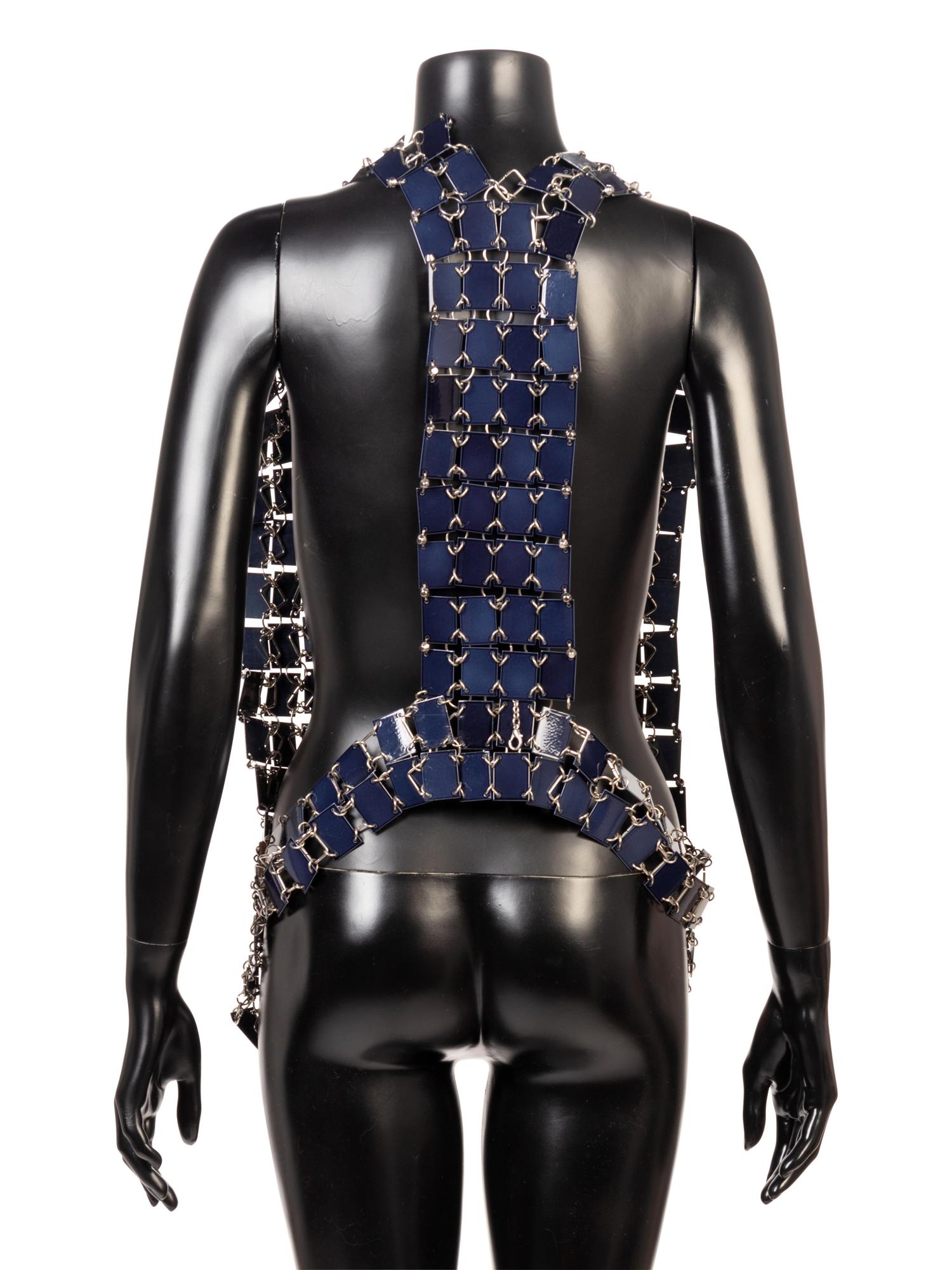 Paco Rabanne Metal Plate Vest, 1980-90s