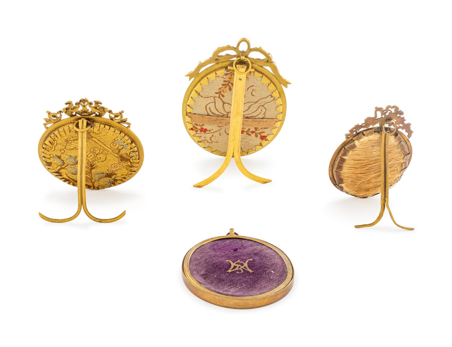 Four Continental Portrait Miniatures