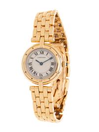 CARTIER, 18K YELLOW GOLD 'VENDOME' WRISTWATCH