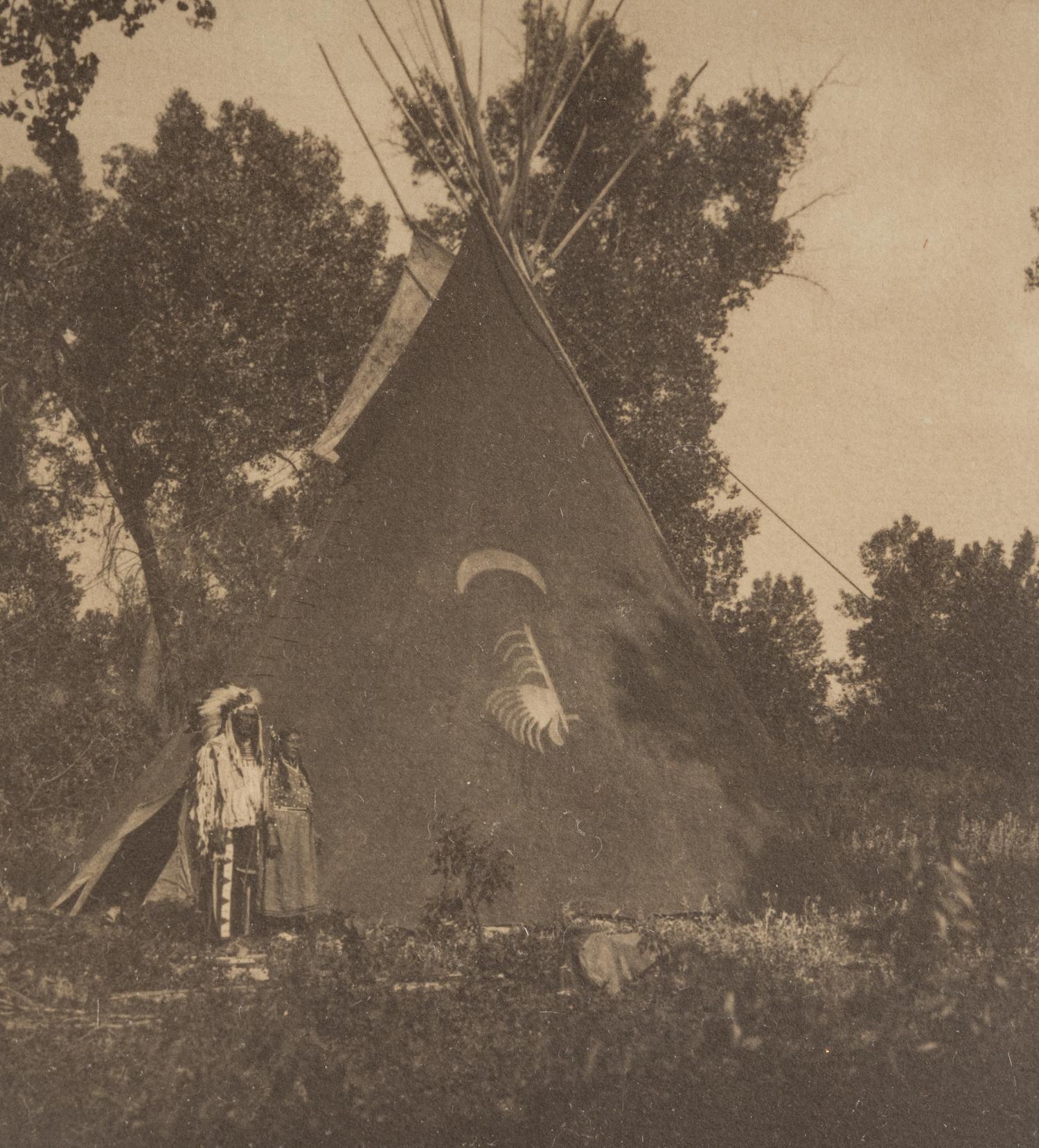 Edward S. Curtis (1868-1952) Apsaroke Medicine Tipi, c. 1900