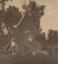 Edward S. Curtis (1868-1952) Apsaroke Medicine Tipi, c. 1900