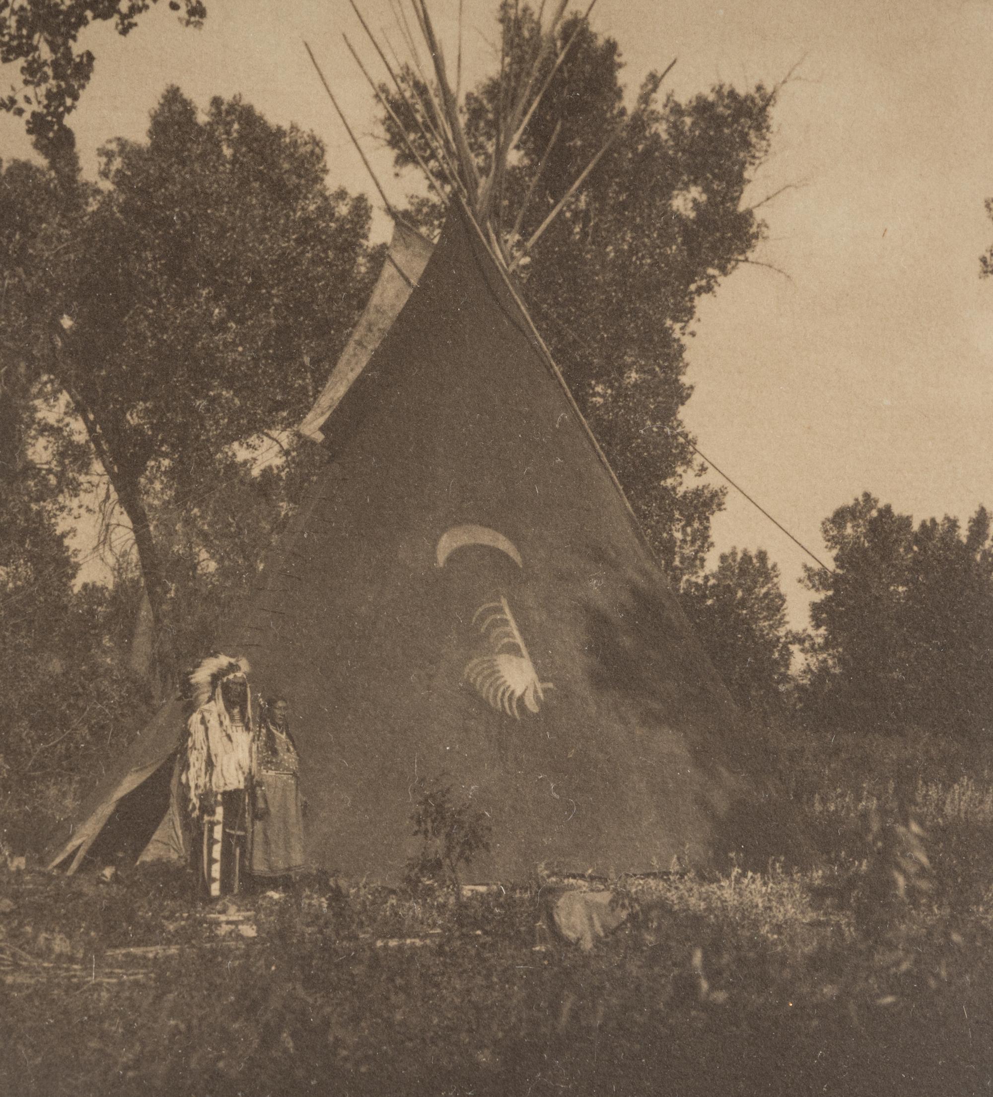 Edward S. Curtis (1868-1952) Apsaroke Medicine Tipi, c. 1900