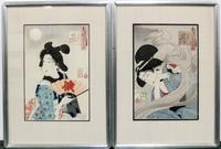 Tsukioka Yoshitoshi, (Japanese, 1839-1892), From "Fuzoko Sanjuniso" (32 Aspects of Customs and Manners), 1888 (4 works)