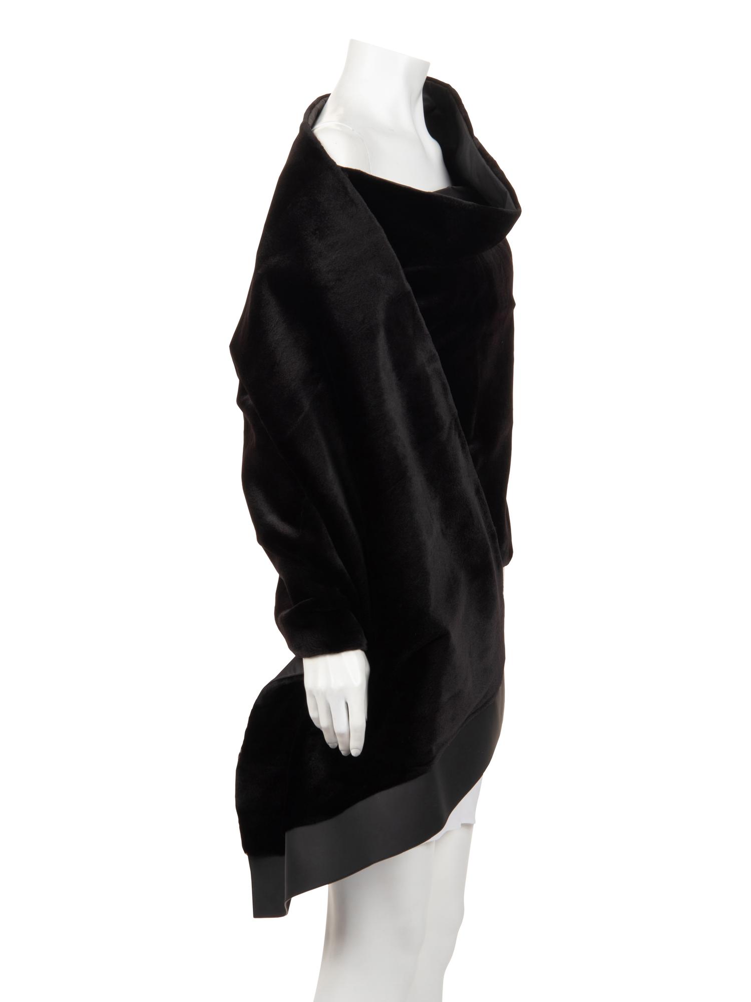 Four Ralph Rucci Fur Pieces: One Coyote Muff, Two Chinchilla Scarves, and One Mink Wrap