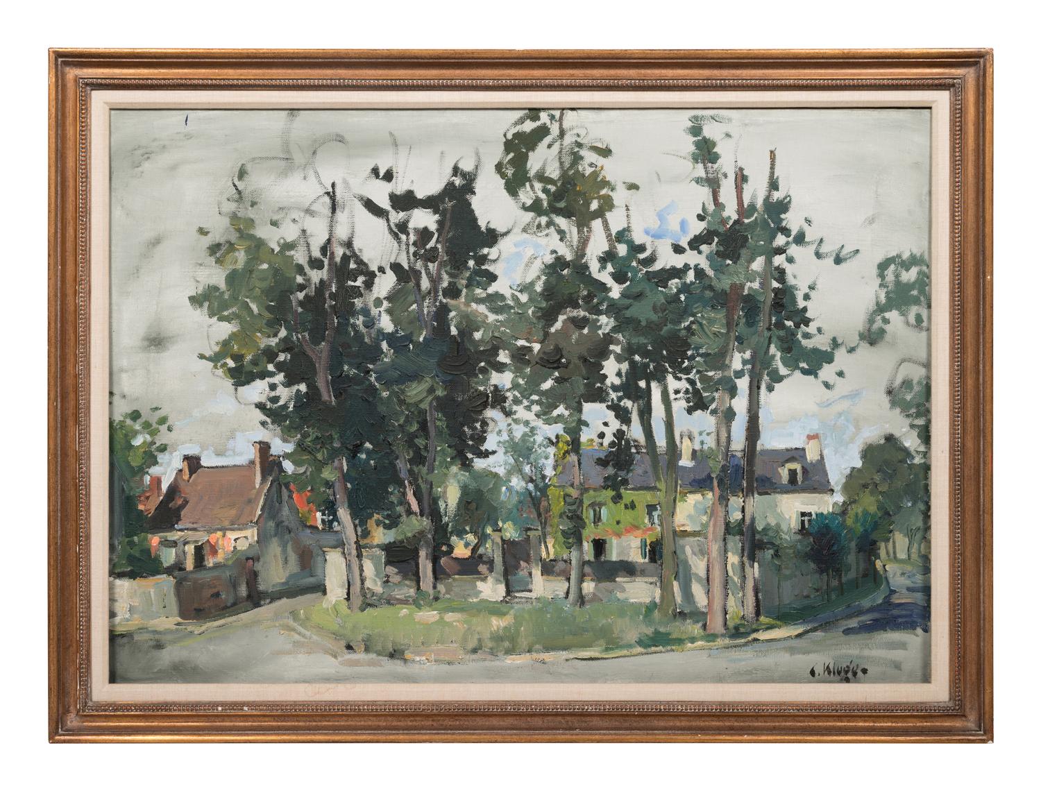 Cottages and Trees