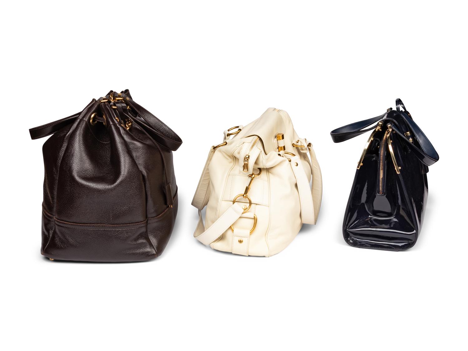 Yves Saint Laurent Rive Gauche, Three Leather Bags
