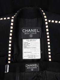 Chanel Wool Two-Piece Skirt Suit with Ribbon Trim, Spring 1992
