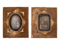 [EARLY PHOTOGRAPHY]. Half plate daguerreotype collection identified to the Ellis/Boyd Family of Baltimore, MD.