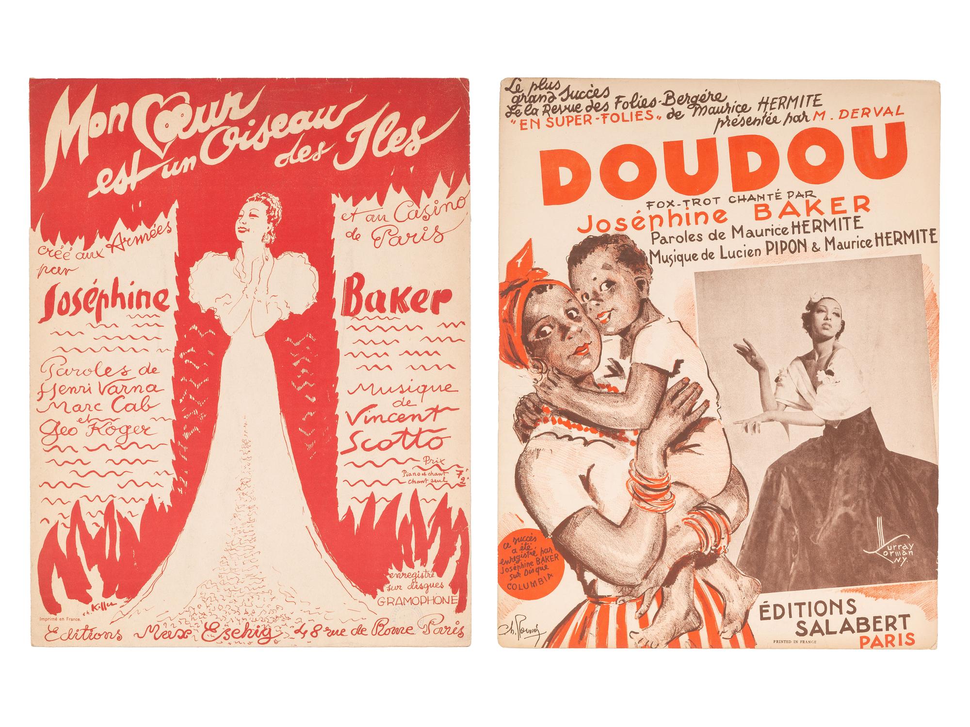 [BAKER, Josephine (1906-1975)]. A collection of vintage ephemera related to Baker and her performances.