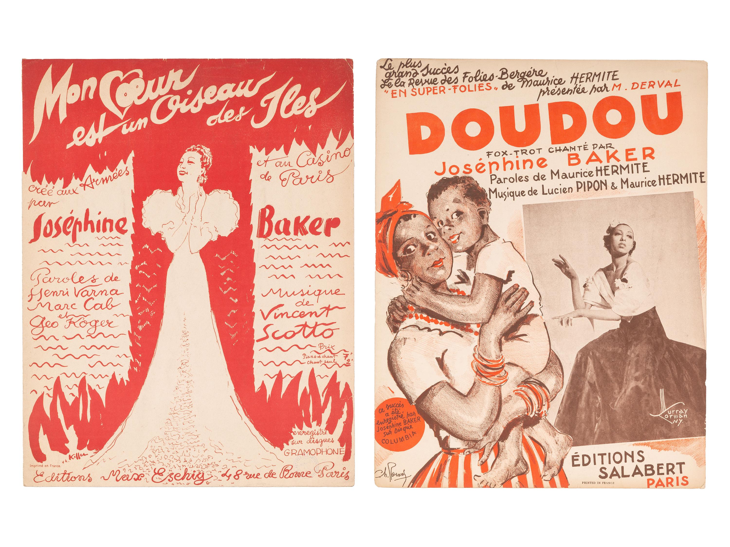 [BAKER, Josephine (1906-1975)]. A collection of vintage ephemera related to Baker and her performances.