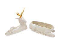 A Mottahedeh Porcelain Stag