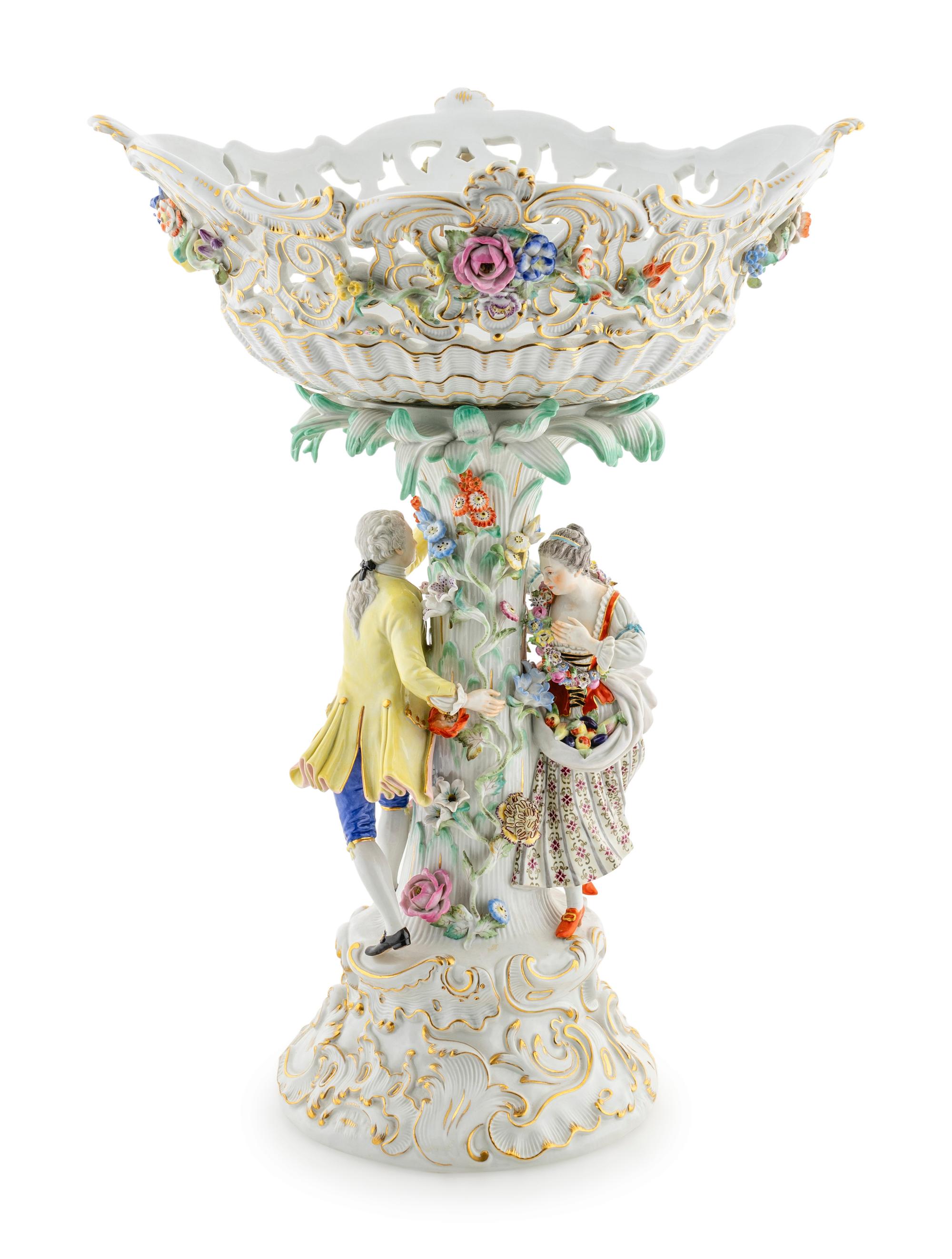 A Meissen Porcelain Centerpiece Basket — 19TH/20TH CENTURY