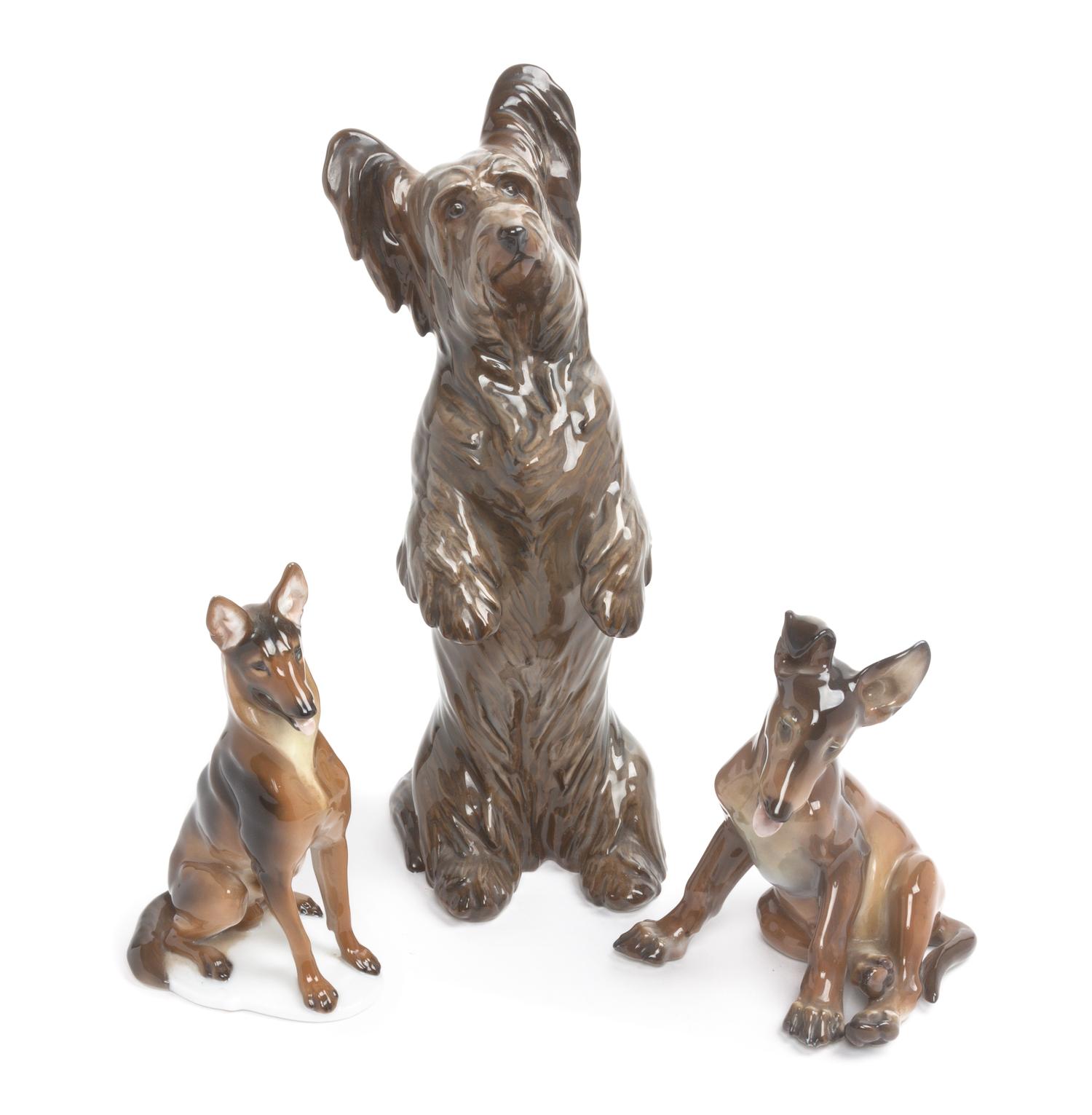 Three Rosenthal Porcelain Figures Height of tallest 10 1/2 inches. — 20TH CENTURY