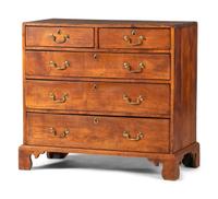 A Chippendale Cherrywood Chest of Drawers