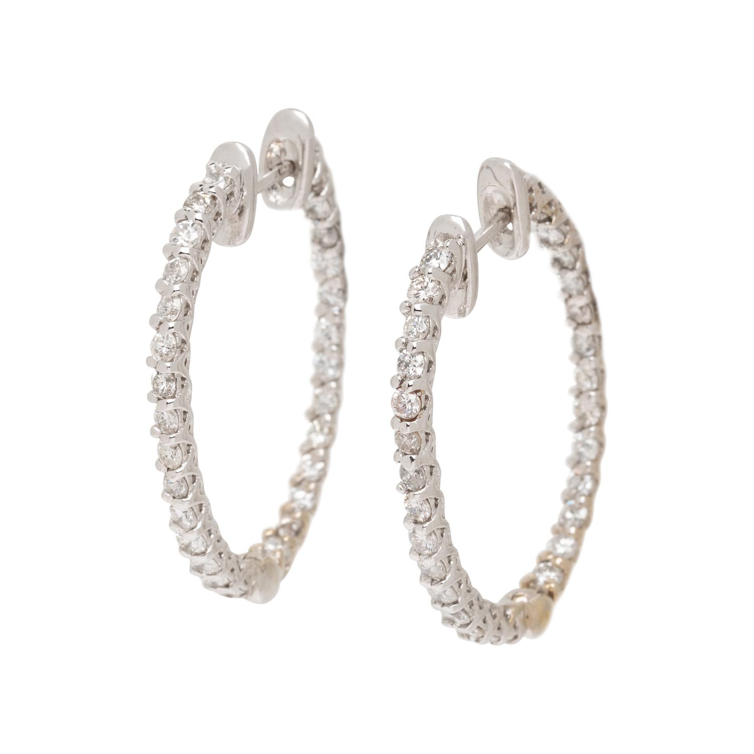 DIAMOND HOOP EARRINGS
