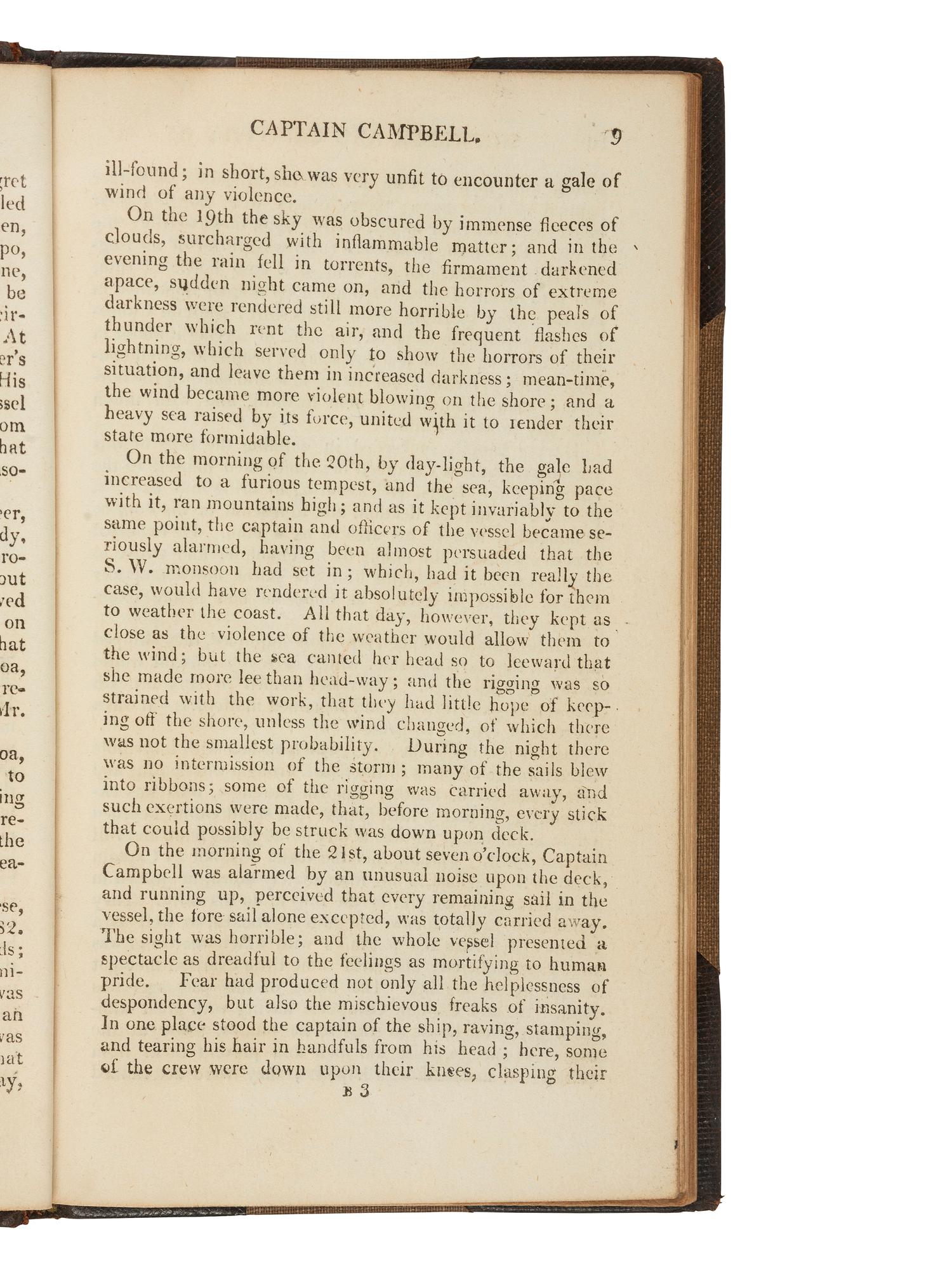 [BRITISH SHIPWRECK & CAPTIVITY]. A group of 9 narratives describing British shipwrecks and resulting captivity, comprising: